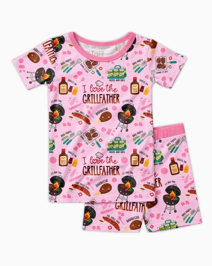 Template Zweiteiliges Pyjama-Set mit kurzen Ärmeln und Shorts