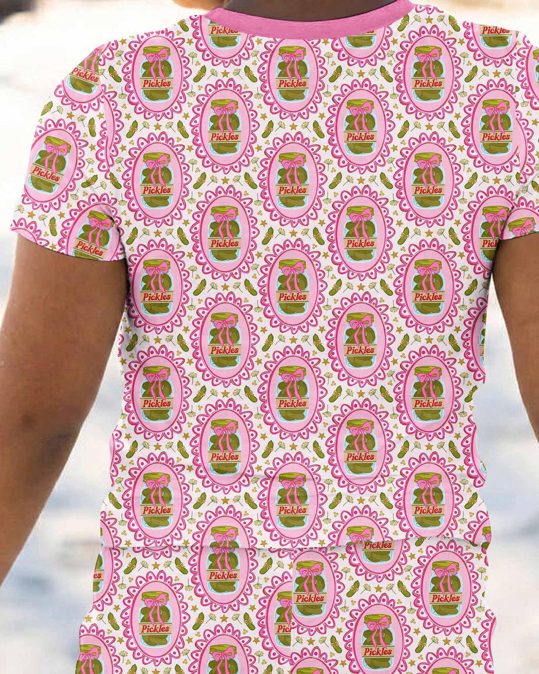 Pickle Coquette Bamboo Two Piece Short Sleeve Pajama Set