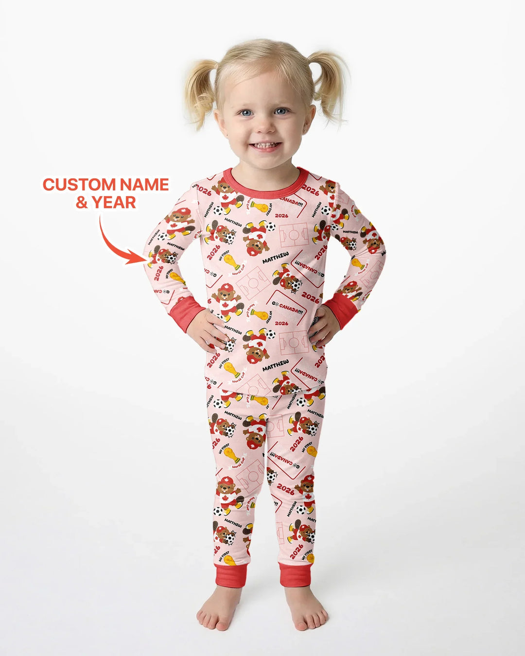 My First World Cup Bamboo Two Piece Long Sleeve Pajama Set