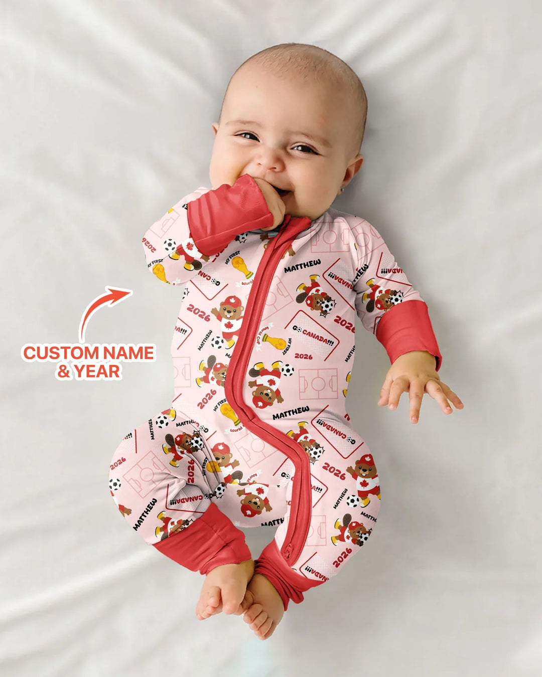Gerippte Babykleidung mit individuellem Foto - Weich &amp; Skizzenhaft