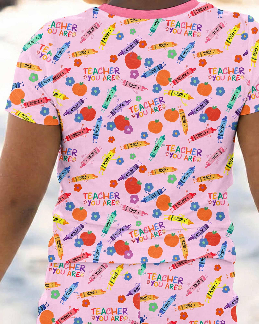 Teacher You Are Special Bamboo Two Piece Short Sleeve Pajama Set