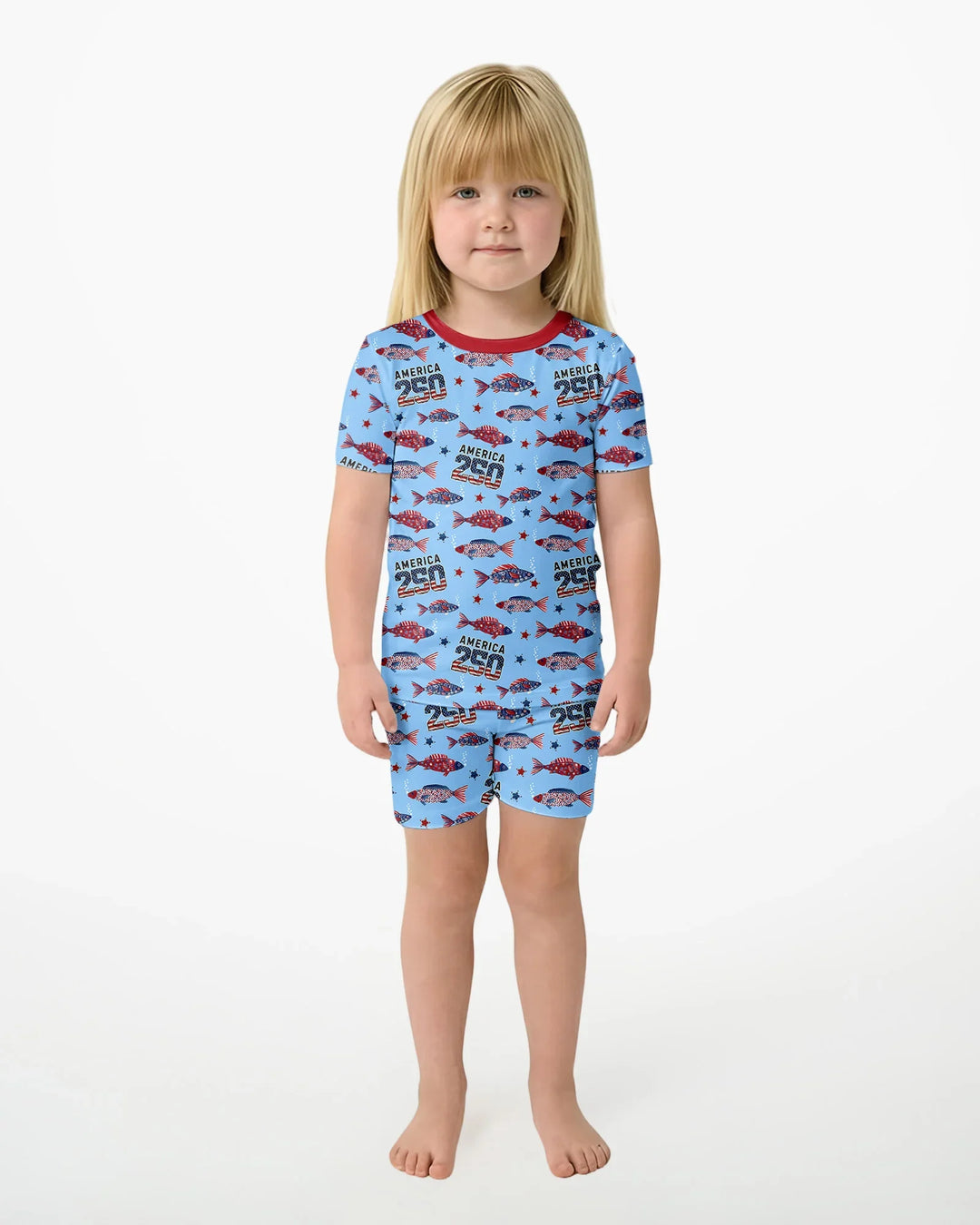 Conjunto de Pijama de Dos Piezas de Bambú con Mangas Cortas y Pantalones Cortos