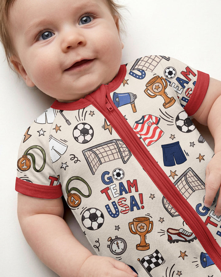 Soccer Go Team USA Bamboo Shorty Zippy