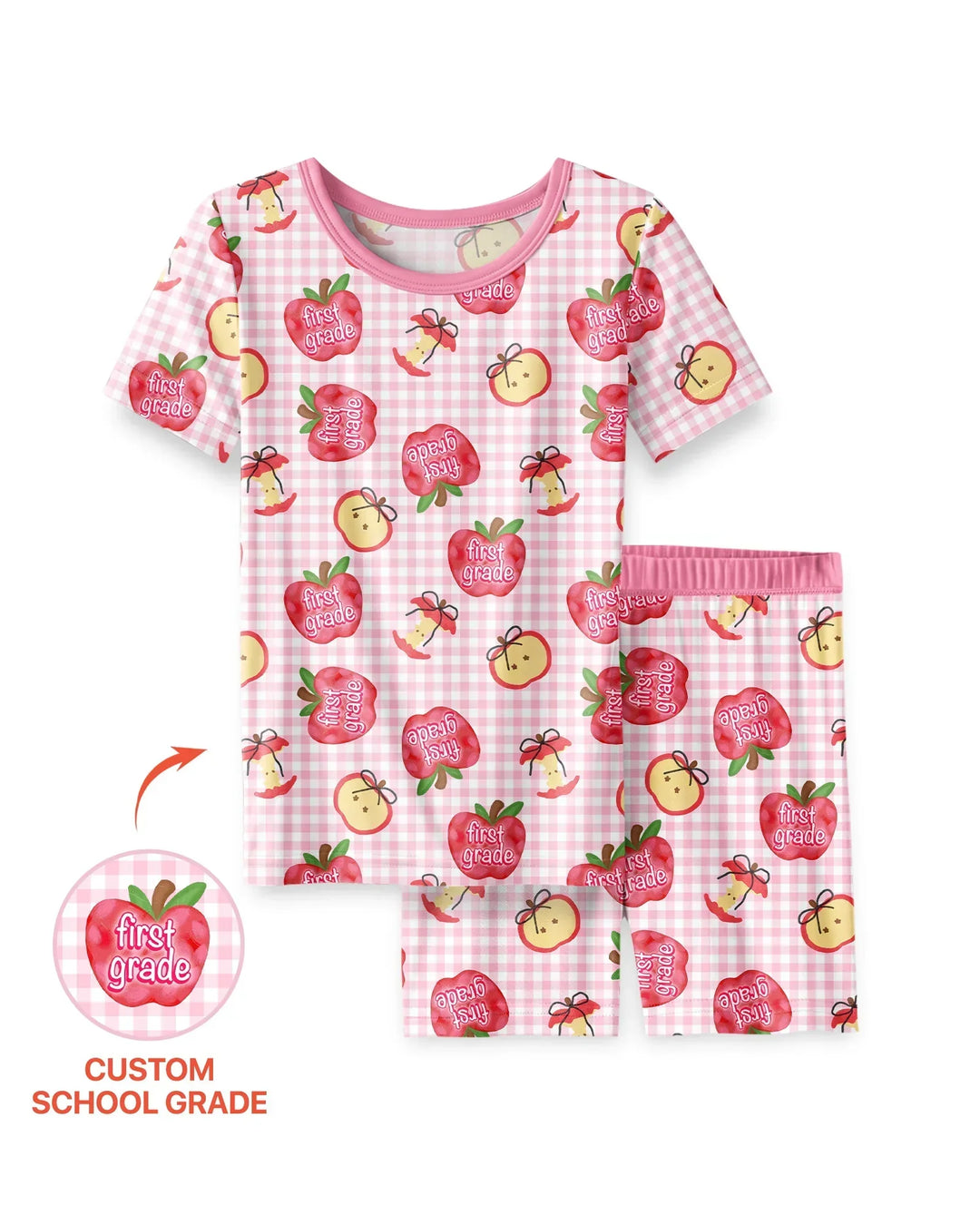Schlafanzug-Set zweiteilig, kurze Ärmel, kurze Hose, Bambus