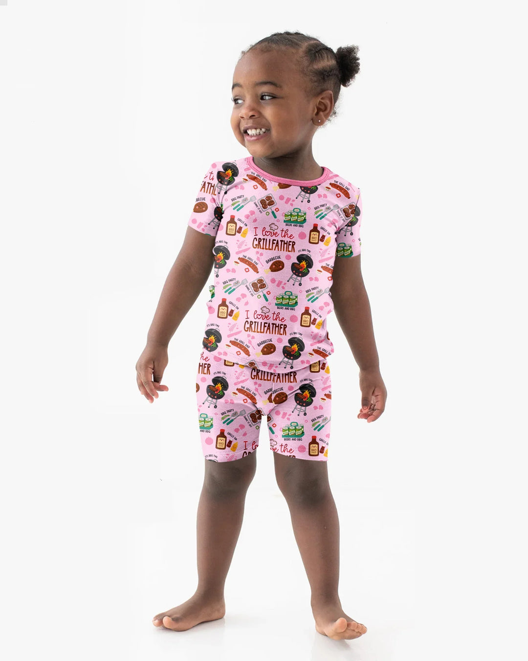 Template Zweiteiliges Pyjama-Set mit kurzen Ärmeln und Shorts
