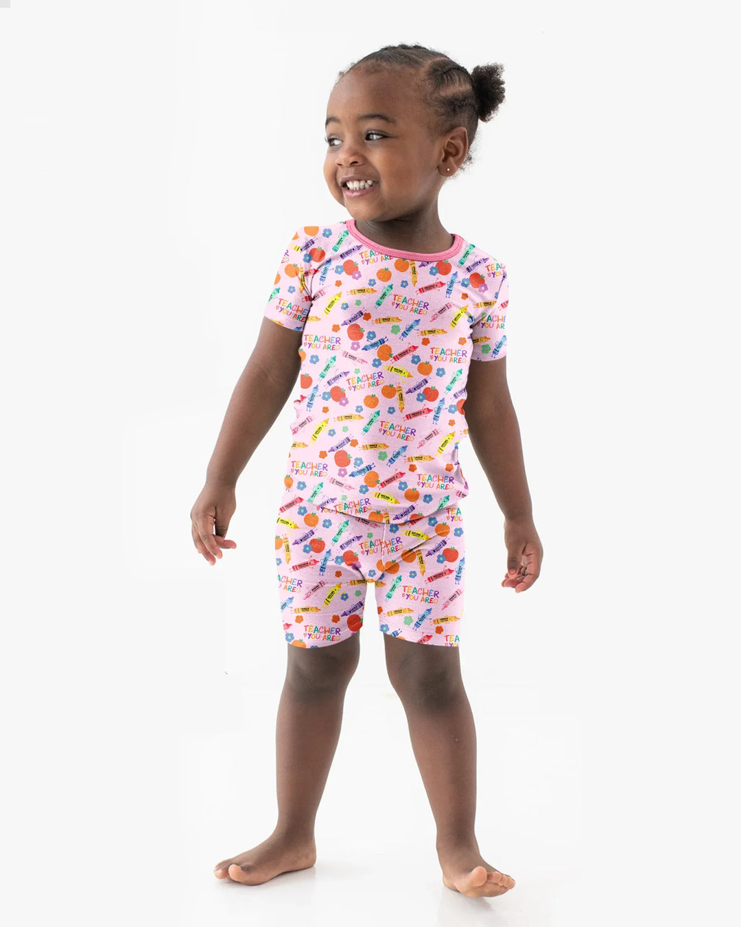 Teacher You Are Special Bamboo Two Piece Short Sleeve Shorts Pajama Set