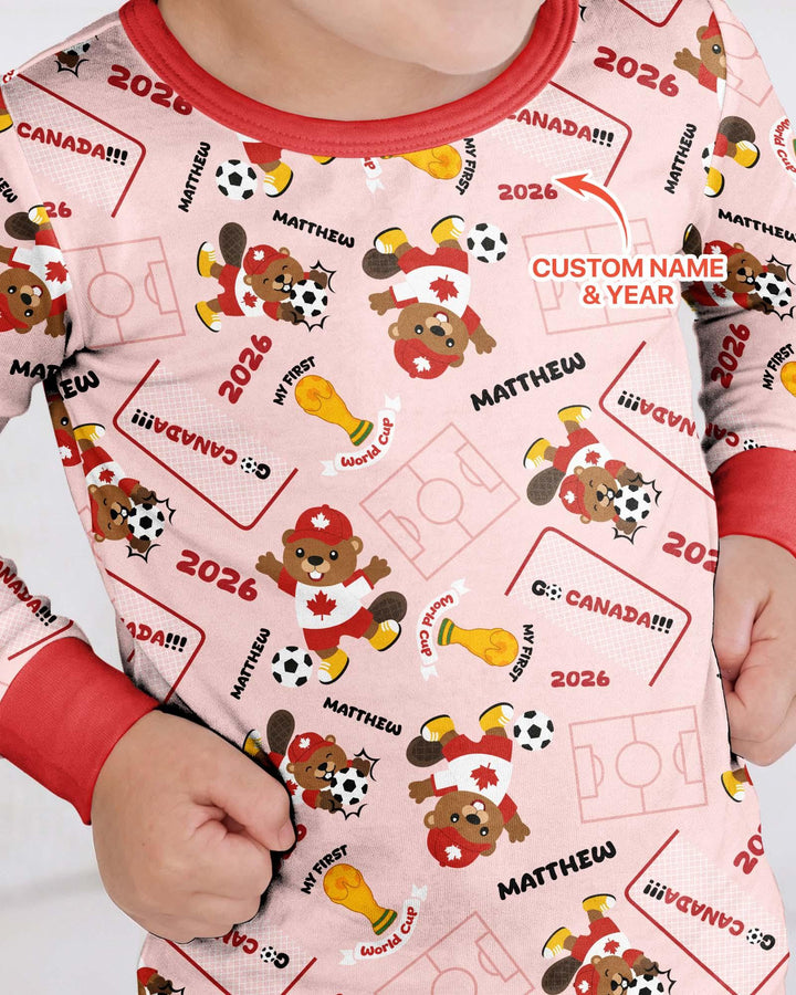 My First World Cup Bamboo Two Piece Long Sleeve Pajama Set