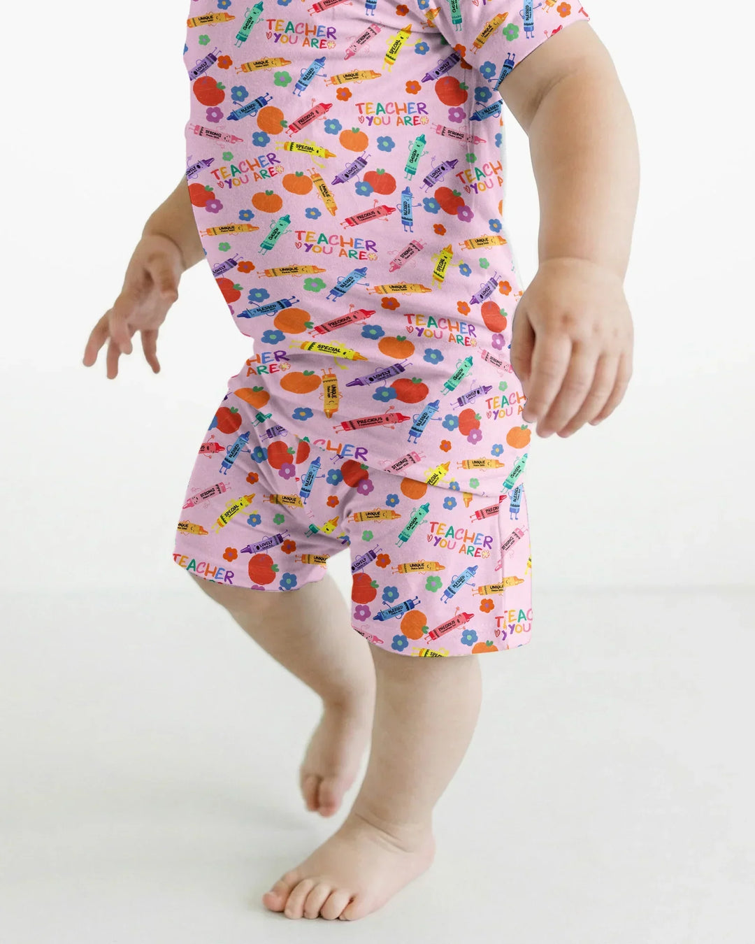 Teacher You Are Special Bamboo Two Piece Short Sleeve Shorts Pajama Set