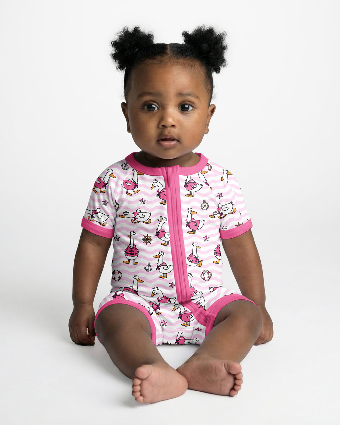 Silly Goose Sailor Bamboo Shorty Zippy