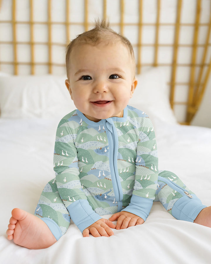 Gerippte Babykleidung mit individuellem Foto - Weich &amp; Skizzenhaft
