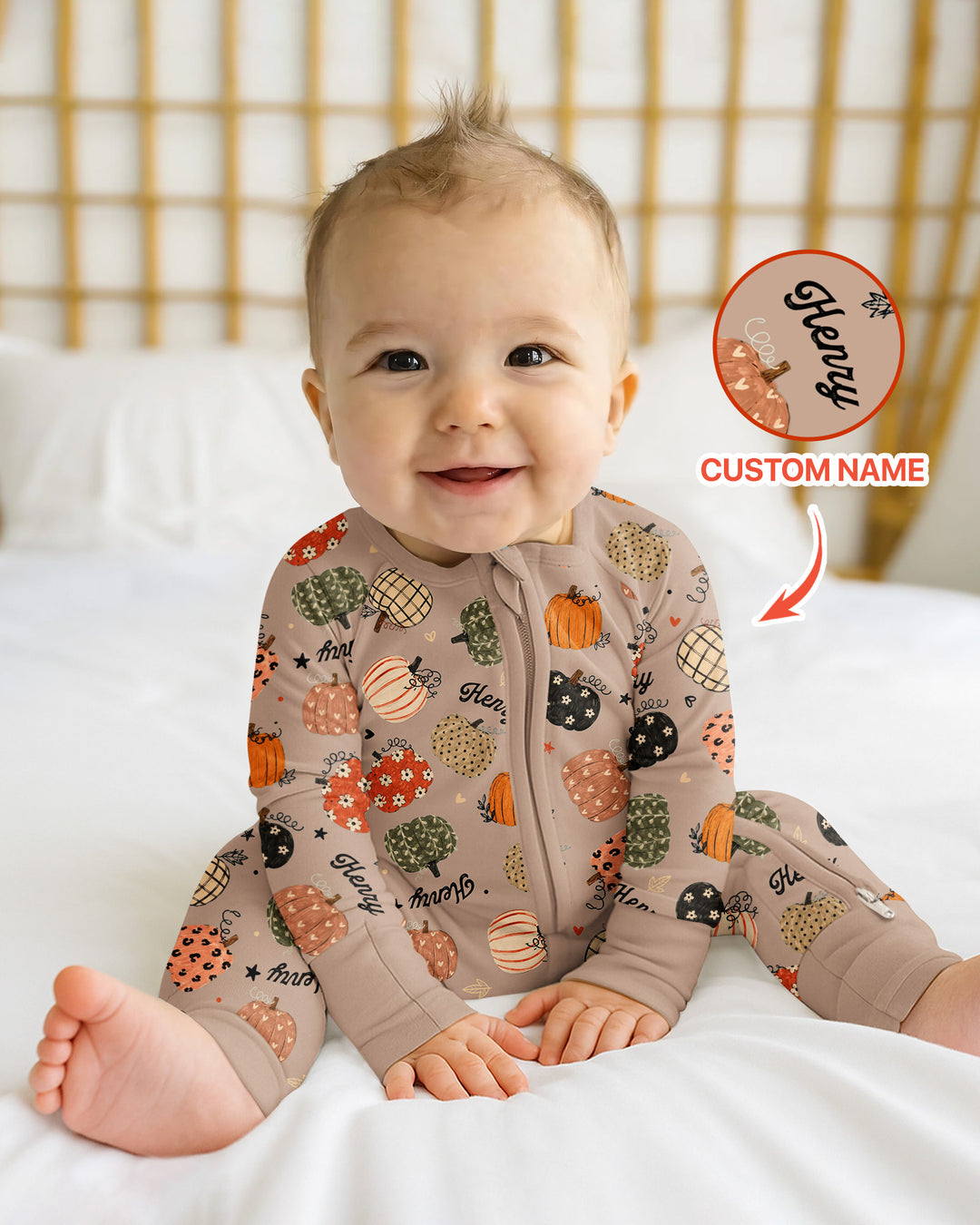 Gerippte Babykleidung mit individuellem Foto - Weich &amp; Skizzenhaft