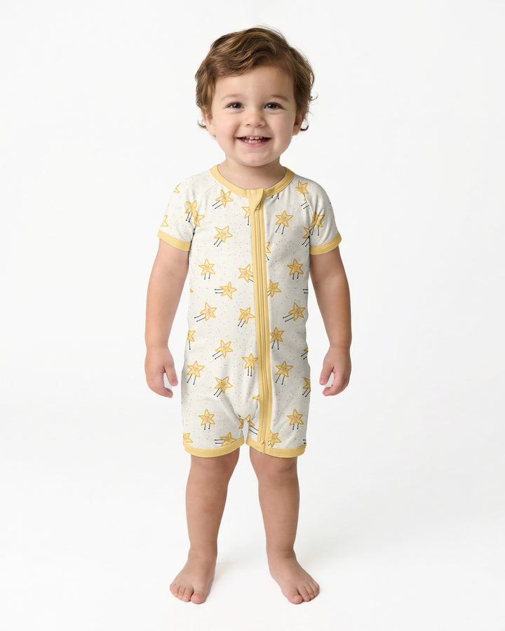 Happy Little Stars Family Matching Bamboo Shorty Zippy