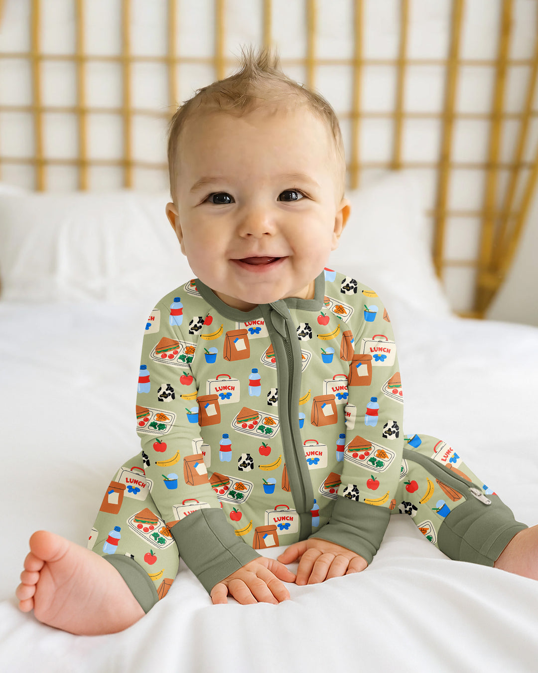 Gerippte Babykleidung mit individuellem Foto - Weich &amp; Skizzenhaft
