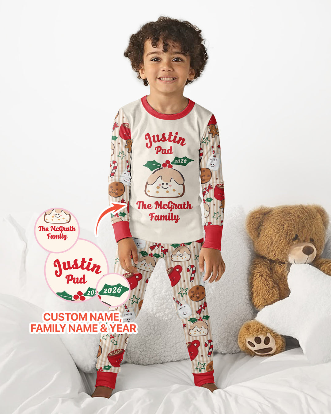 My Little Pudding Bamboo Two Piece Long Sleeve Pajama Set