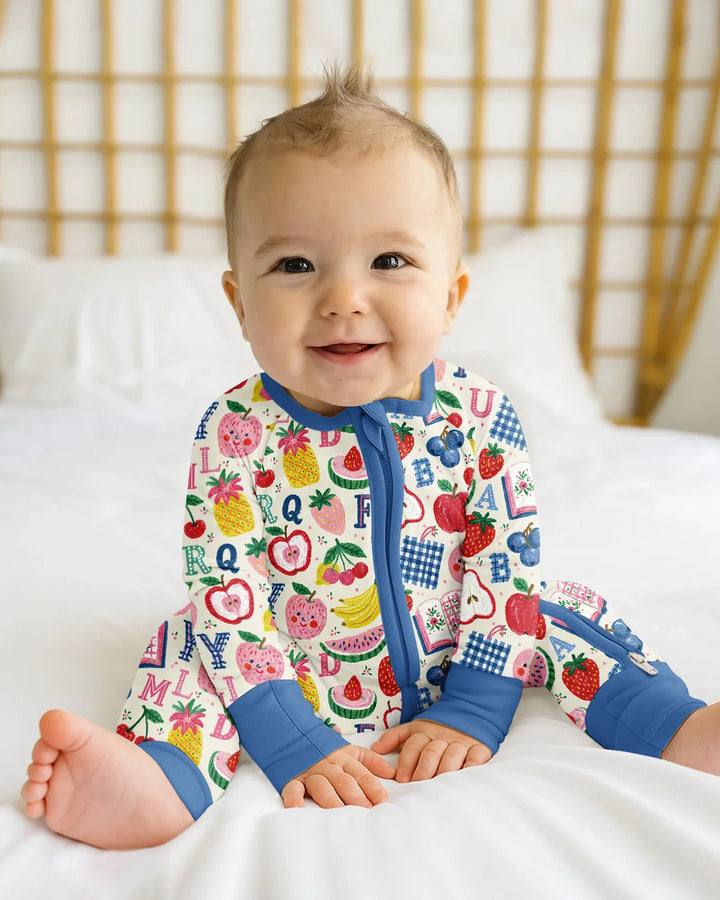 Back To School Fruit Alphabet Bamboo Convertible Zippy
