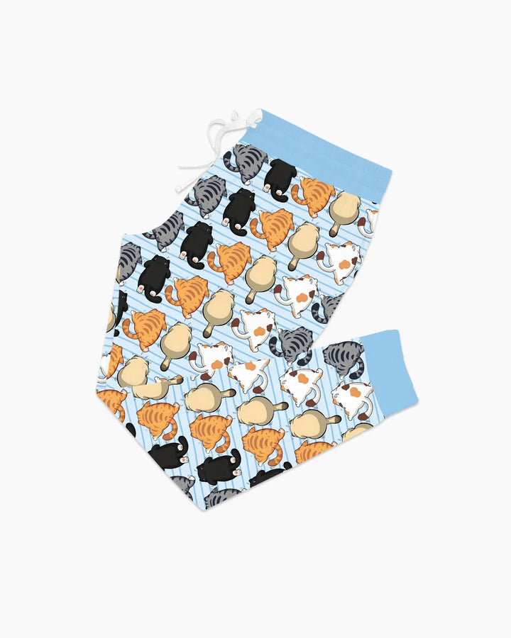 Funny Cat Butts Club Family Matching Bamboo Women Pajama Set