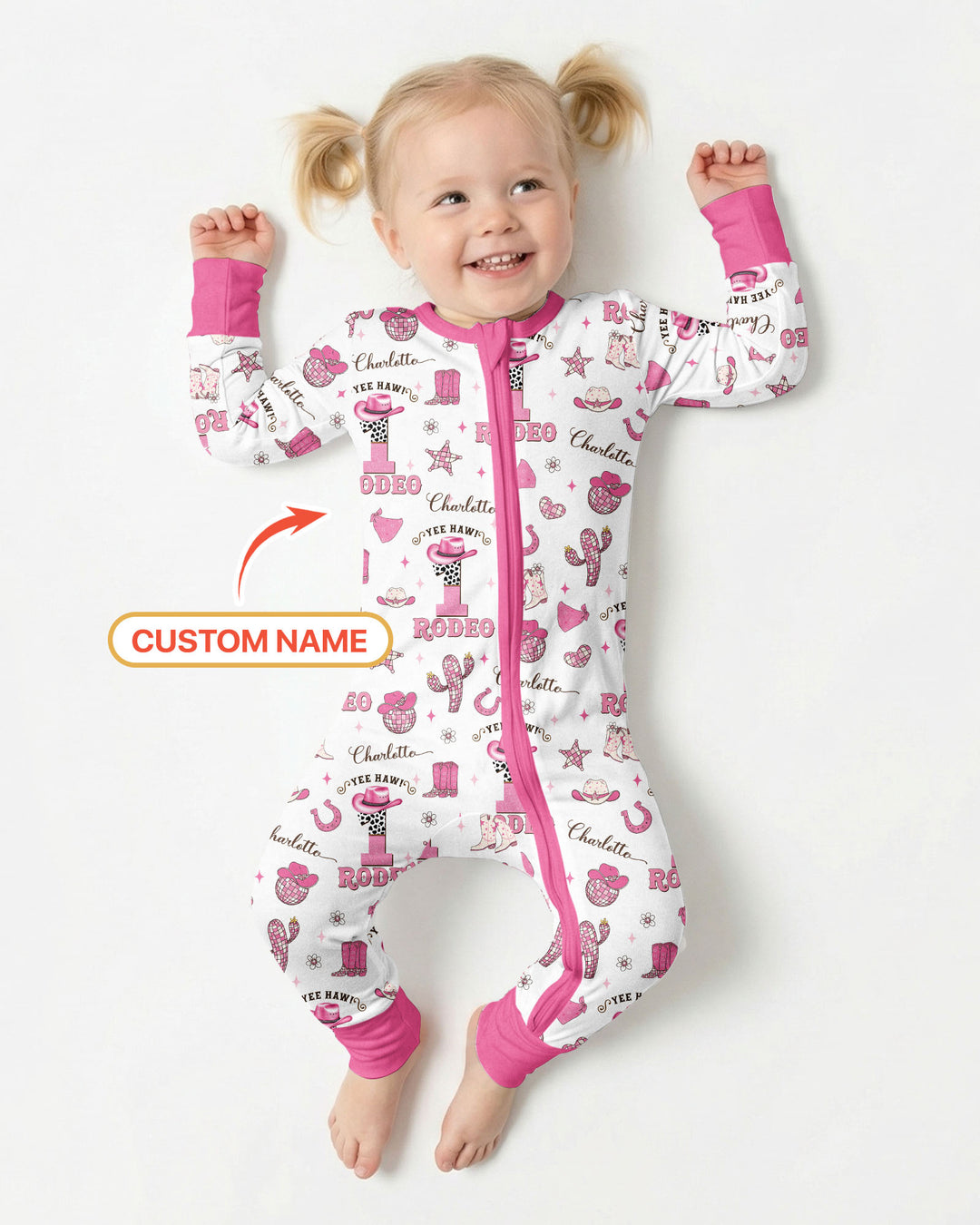 Personalized Birthday Rodeo Bamboo Convertible Zippy