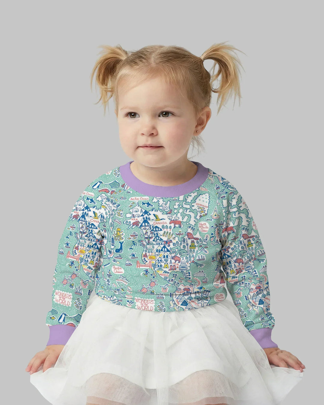 Sudadera de cuello redondo Hello World Wonders Bamboo