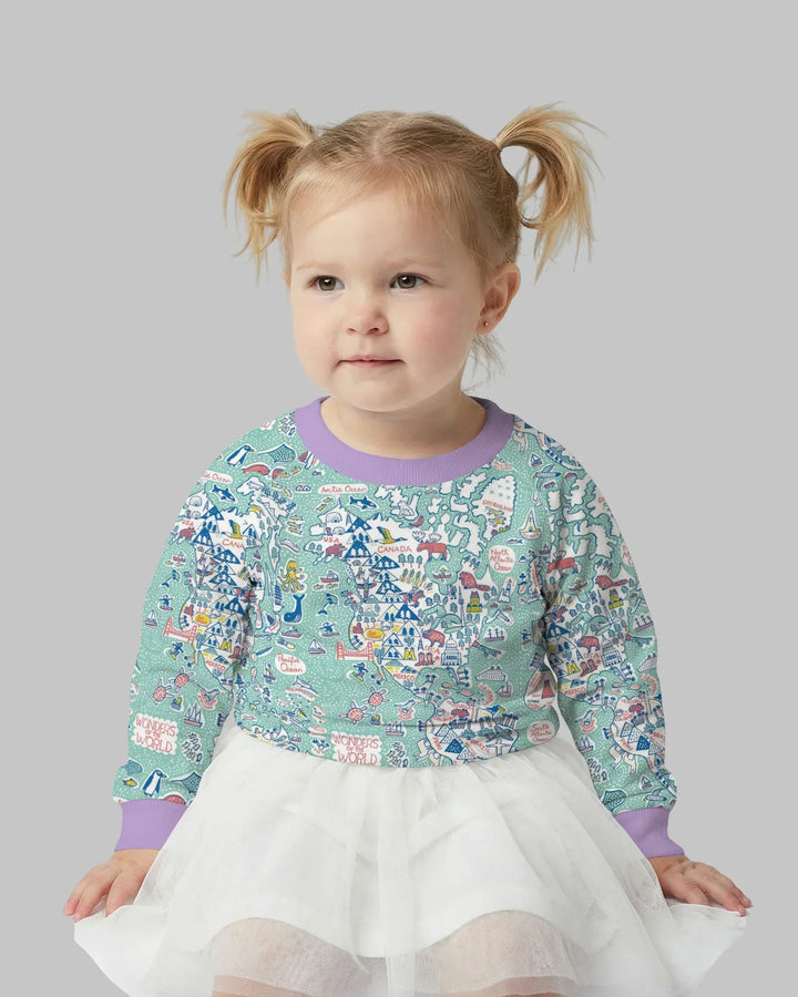 Sudadera de cuello redondo Hello World Wonders Bamboo