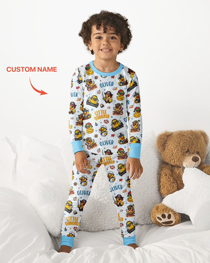 Little Quacker Bamboo Two Piece Long Sleeve Pajama Set