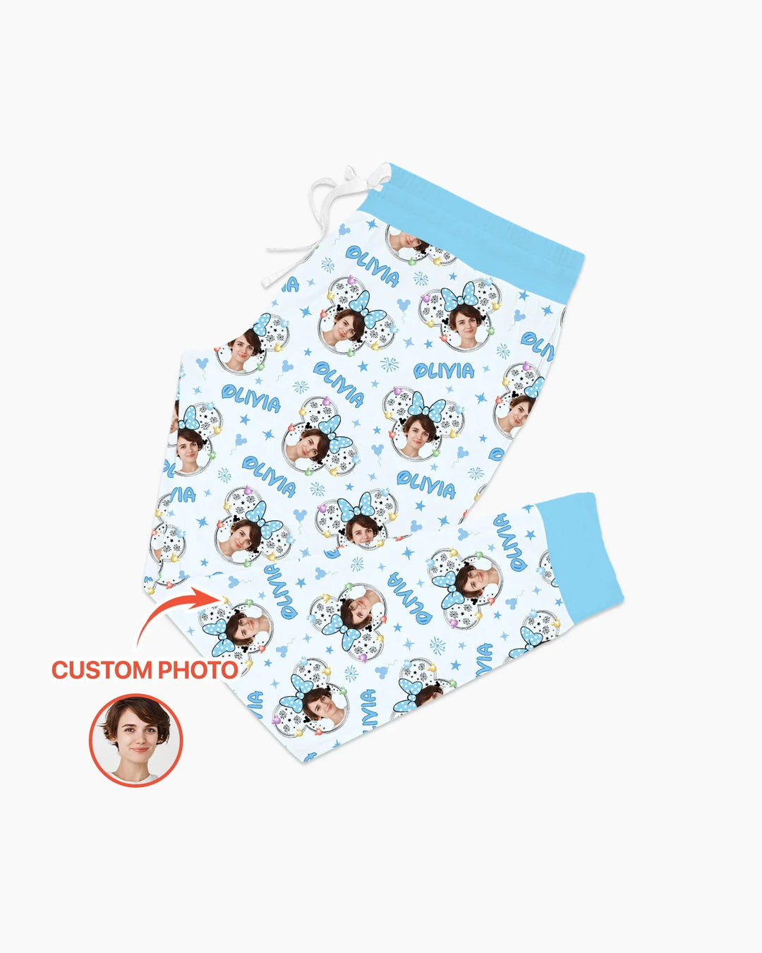 Custom Photo Little Princess Bamboo Women Pajama Set