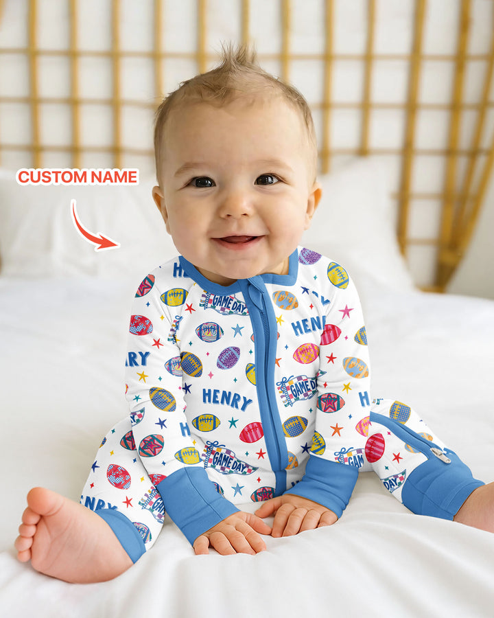 Custom Name Game day Bamboo Convertible Zippy