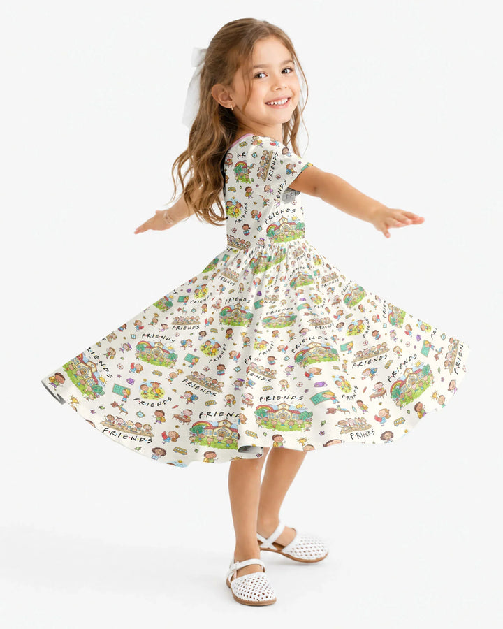 School Friends Forever Bamboo Twirl Dress