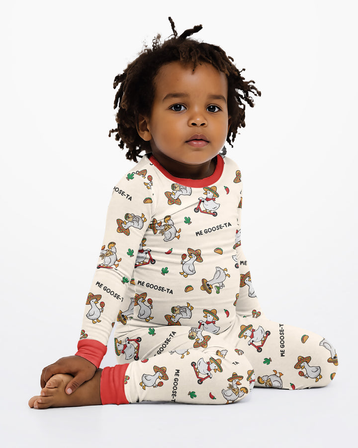 Me-Goose-Ta Bamboo Two Piece Long Sleeve Pajama Set