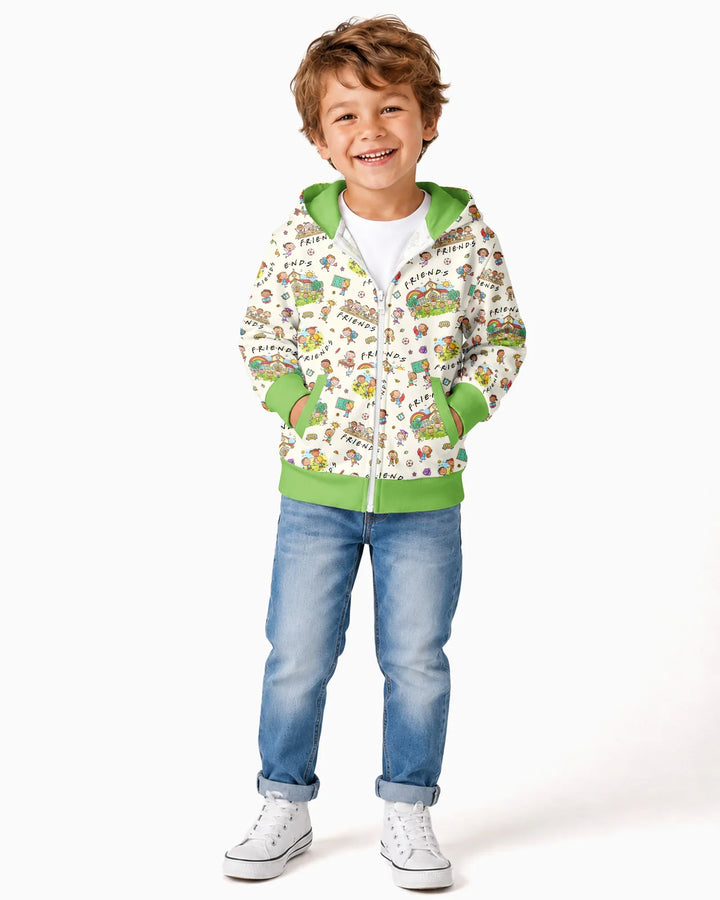 School Friends Forever Bamboo Zip Hoodie