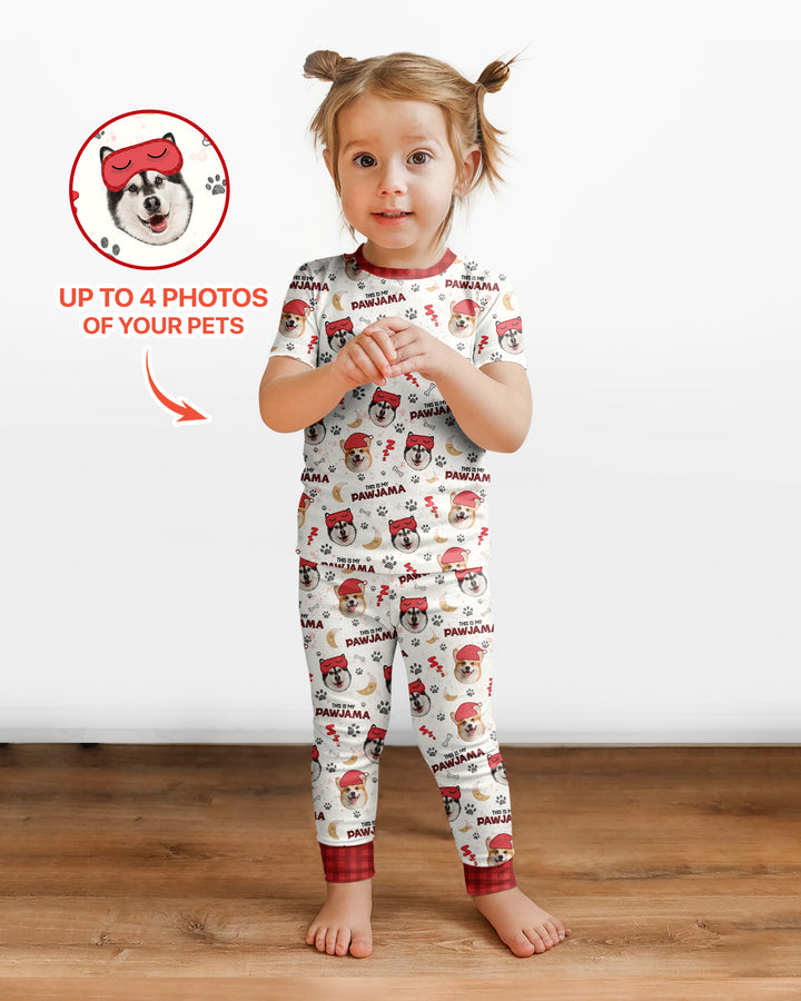 Custom Pet Photo This Is My Pawjama Bamboo Two Piece Short Sleeve Pajama Set