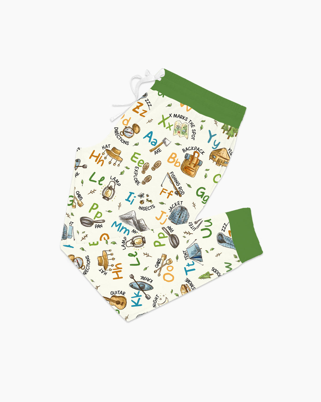 Plantilla de conjunto de pijama de mujer de bambú