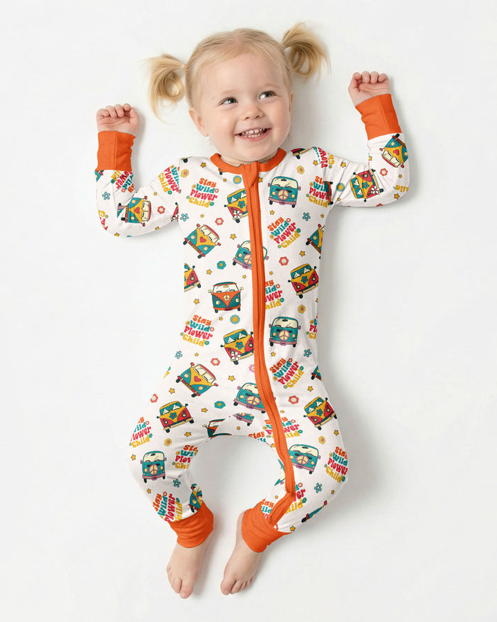 Stay Wild Flower Child Bamboo Convertible Zippy