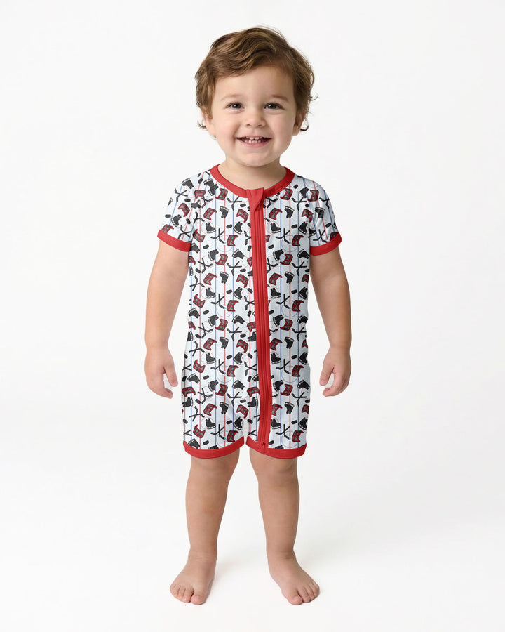 Hockey Rink Bamboo Shorty Zippy