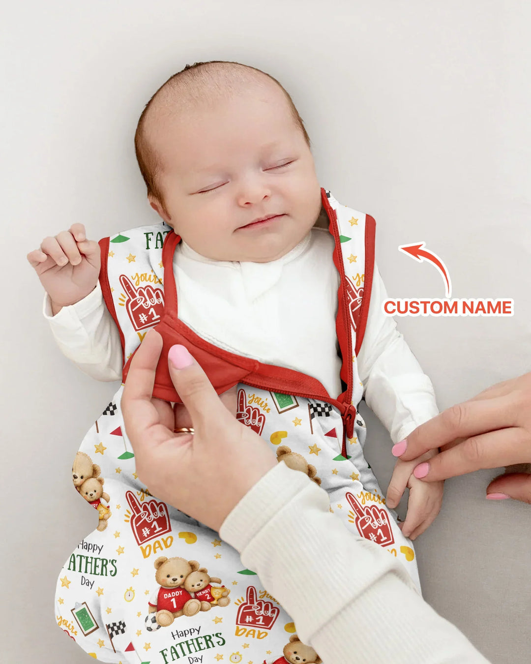 You're #1 Dad Daddy & Me Matching Bamboo Sleep Bag