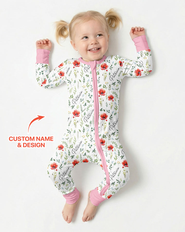 Birth Month Flower Bamboo Convertible Zippy