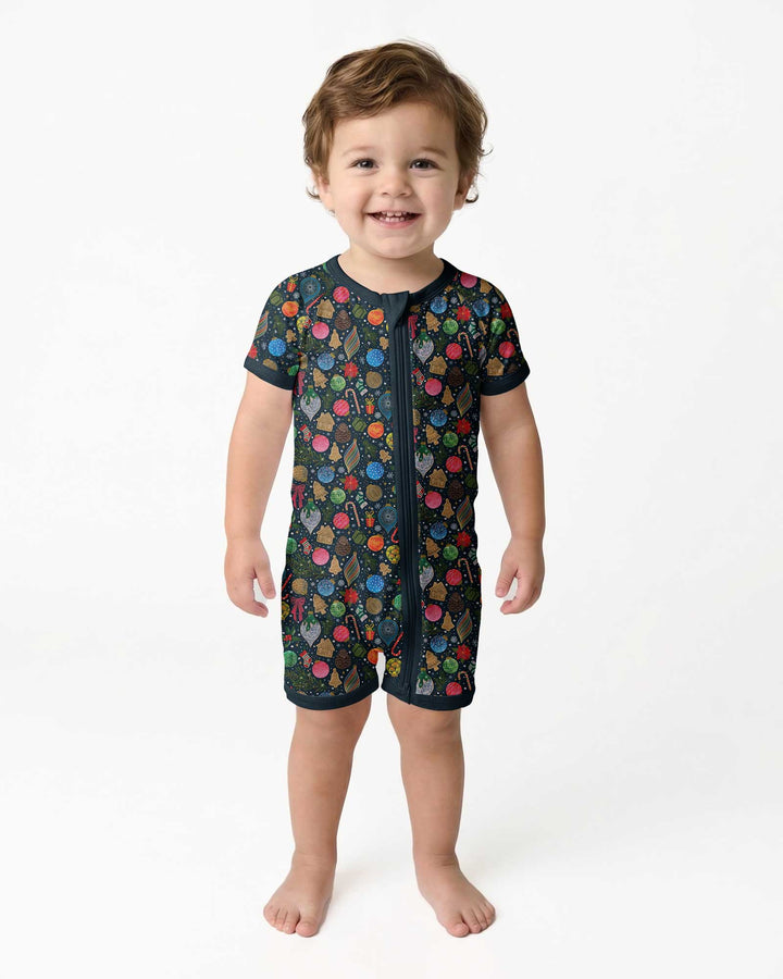 Holiday Ditsy Bamboo Shorty Zippy