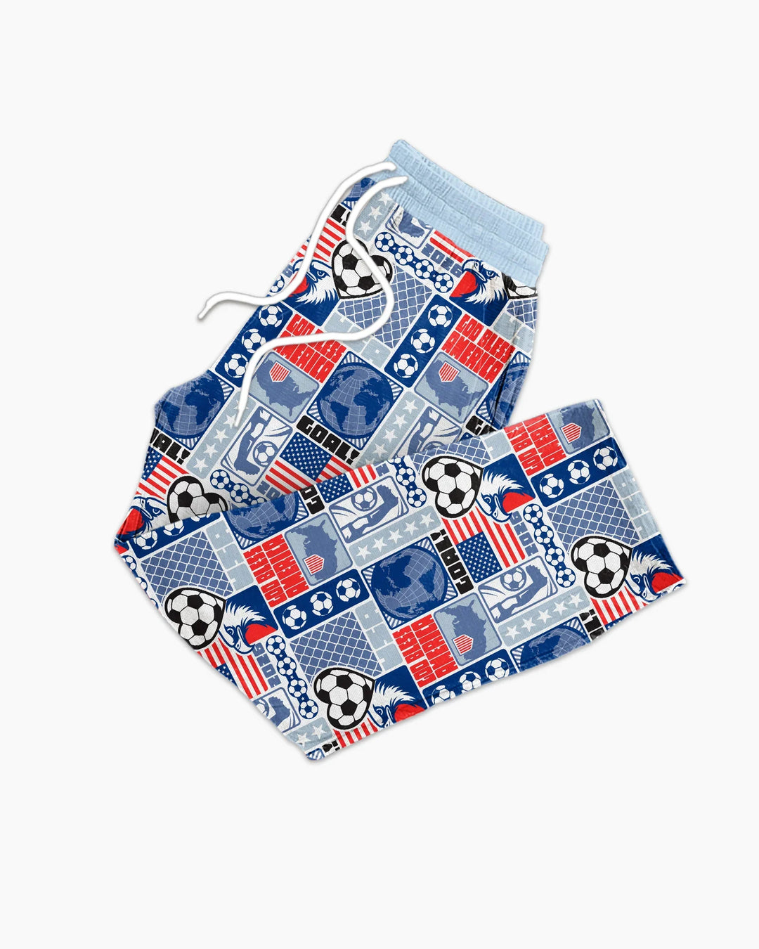 World Soccer God Bless America Bamboo Men's Pajama Set