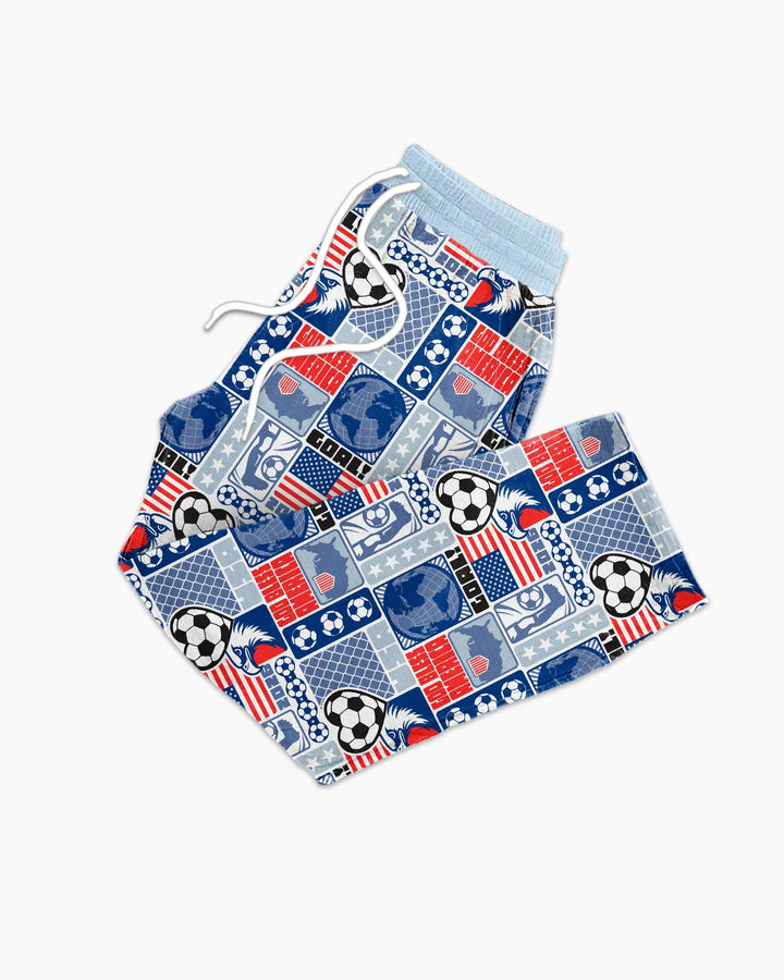 World Soccer God Bless America Bamboo Men's Pajama Set