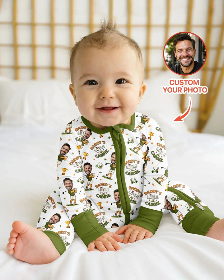 Custom Photo Daddy's Little Caddie Daddy & Me Matching Bamboo Convertible Zippy
