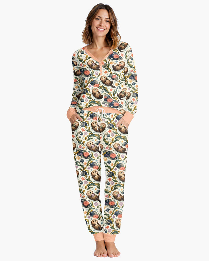Otterly Dreamy Bamboo Women Pajama Set