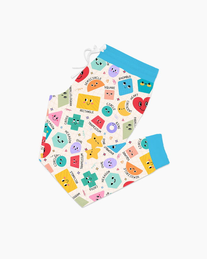 Happy Shape Squad Family Matching Bamboo Women Pajama Set