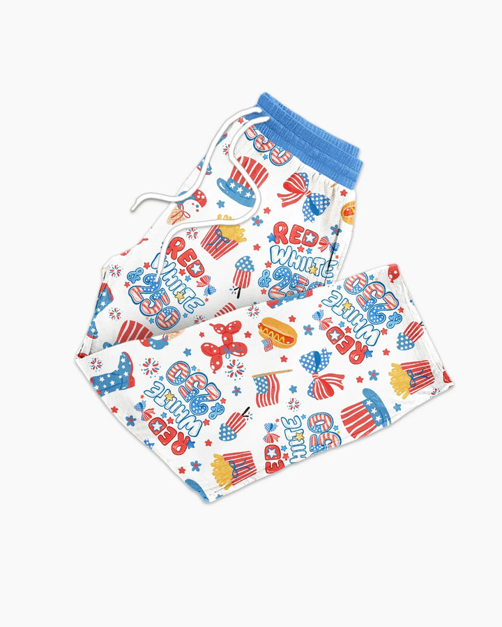 Red White & 250 Bamboo Men's Pajama Set