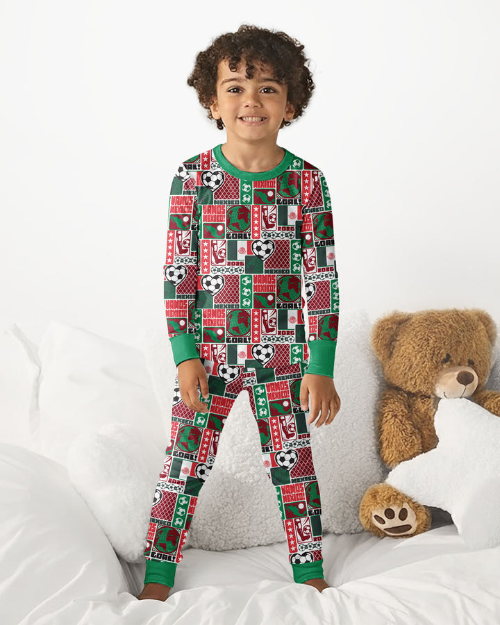 Conjunto de pijama de dos piezas de bambú de manga larga