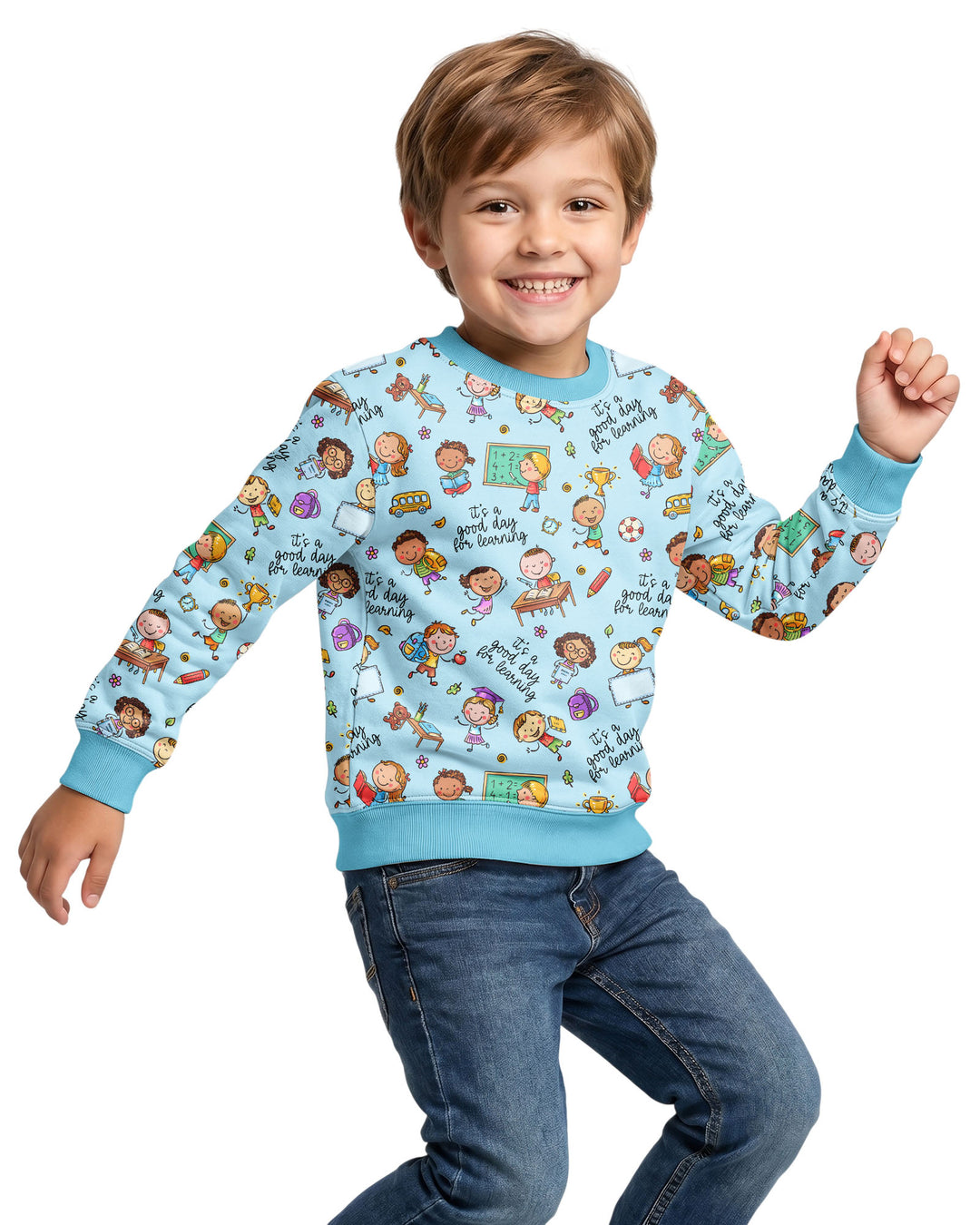 Little Learners Adventure Bamboo Crewneck Sweatshirt