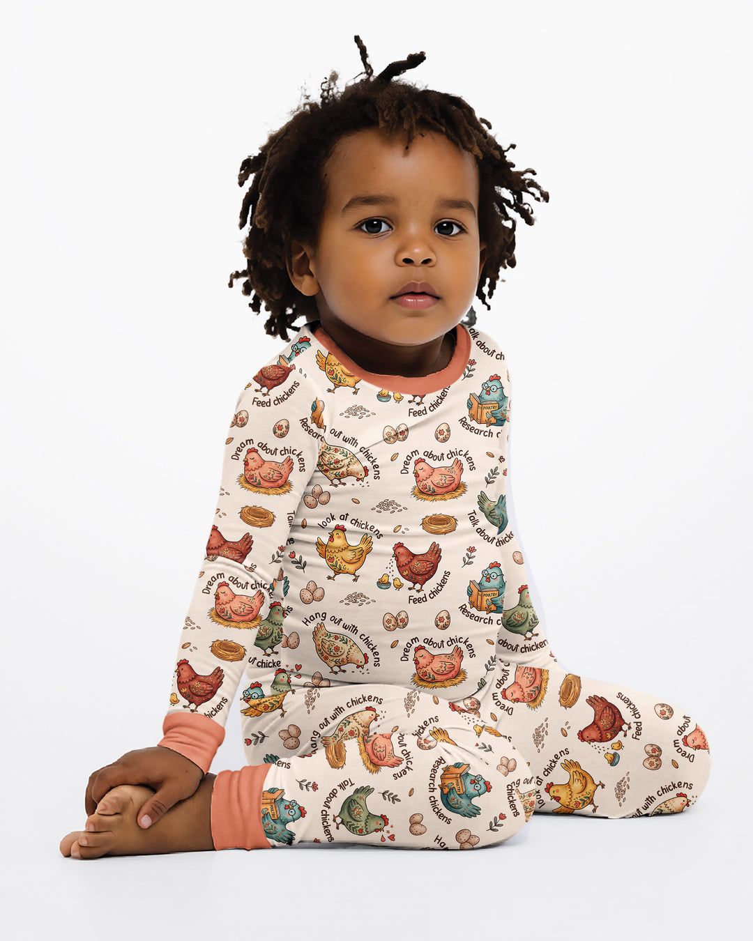 Conjunto de pijama de dos piezas de bambú con mangas largas, plantilla PERSONALIZADA