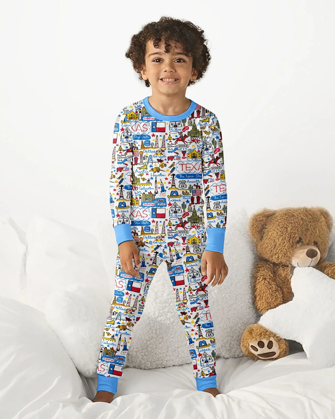 Lone Star State Bamboo Two Piece Long Sleeve Pajama Set