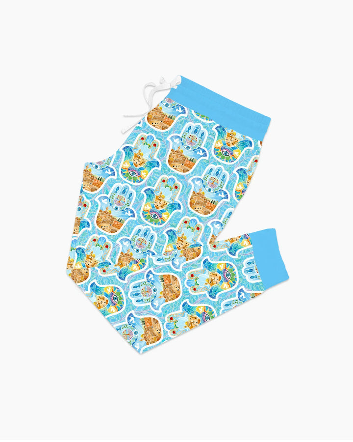 Plantilla de conjunto de pijama de mujer de bambú