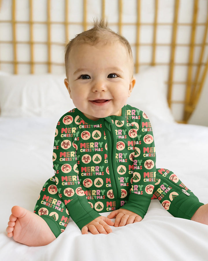 Merry Christmas Cookies Bamboo Convertible Zippy