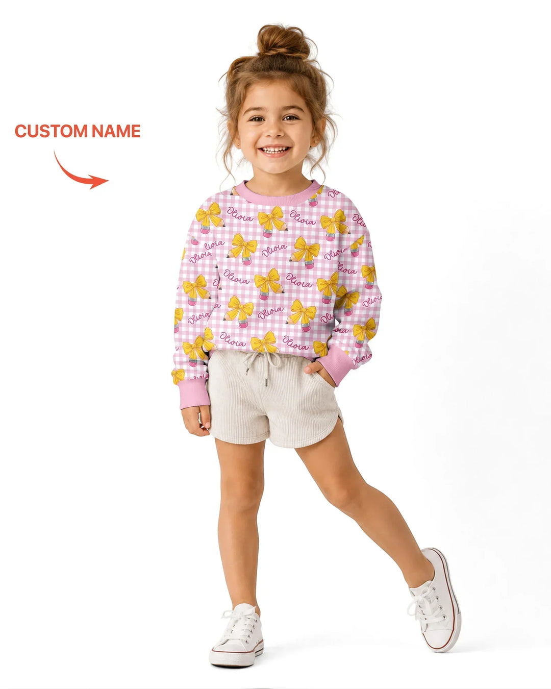 Sudadera de cuello redondo de bambú con plantilla personalizada