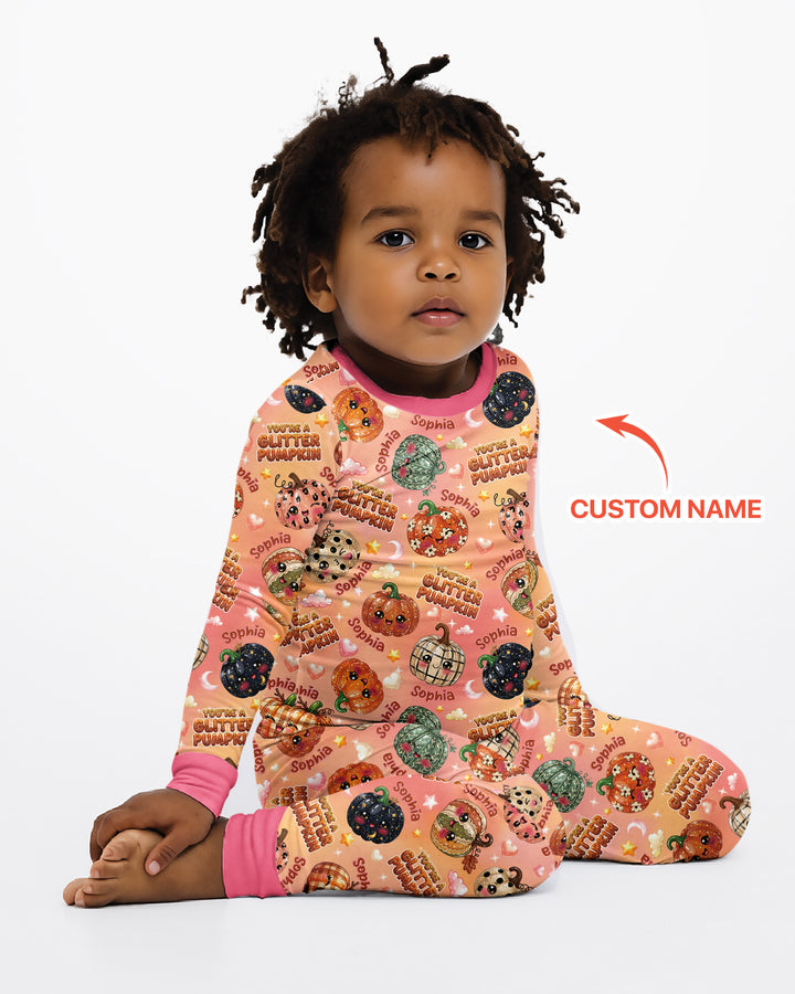 Conjunto de pijama de dos piezas de bambú con mangas largas, plantilla PERSONALIZADA
